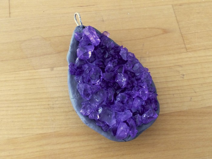 Project: Faux Amethyst Pendant 14